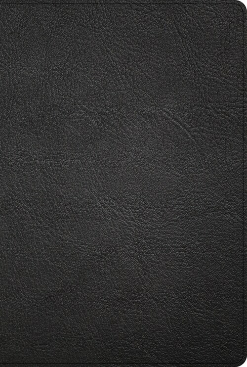 KJV Large Print Thinline Bible, Black Genuine Leather (Leather)