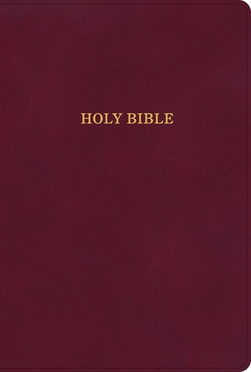 KJV Large Print Thinline Bible, Burgundy Leathertouch (Imitation Leather)