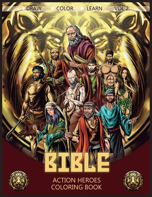 Bible Action Heroes Vol. 2: Coloring Book (Paperback)