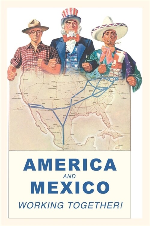 Vintage Journal America and Mexico Work Together (Paperback)
