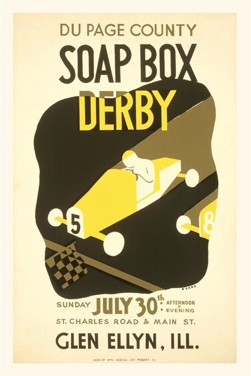 Vintage Journal Soap Box Derby, Glen Ellyn, Illinois Poster (Paperback)