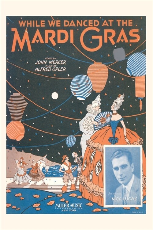 Vintage Journal Sheet Music for While We Danced at the Mardi Gras (Paperback)