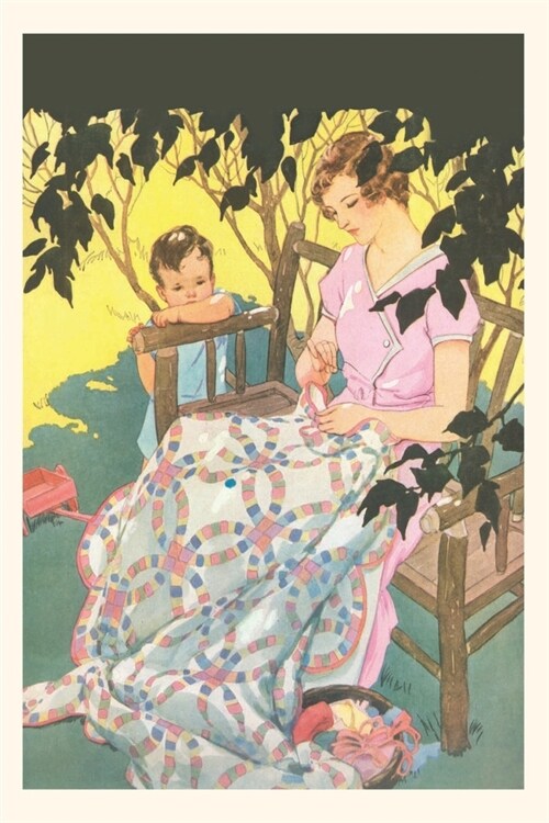 Vintage Journal Woman Mending Blanket (Paperback)