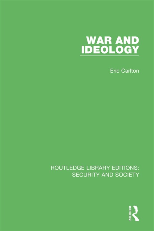 War and Ideology (Paperback, 1)