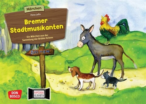 Die Bremer Stadtmusikanten. Kamishibai Bildkartenset (Cards)