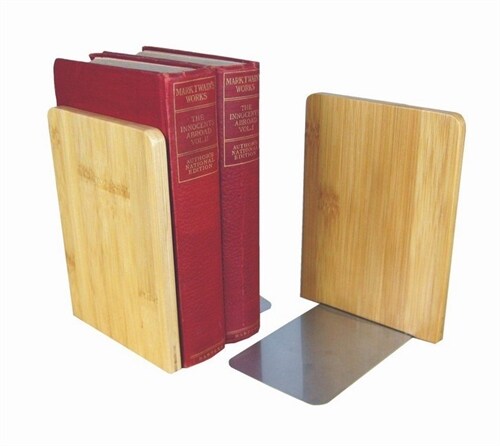 MyLibrary Buchstutzen Bookends aus Holz - 2-teiliges Set (General Merchandise)