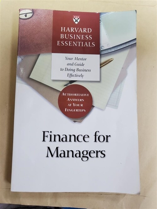 [중고] Finance for Managers (Paperback)
