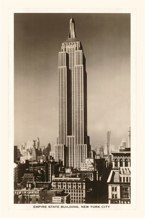 Vintage Journal Empire State Building, New York City (Paperback)