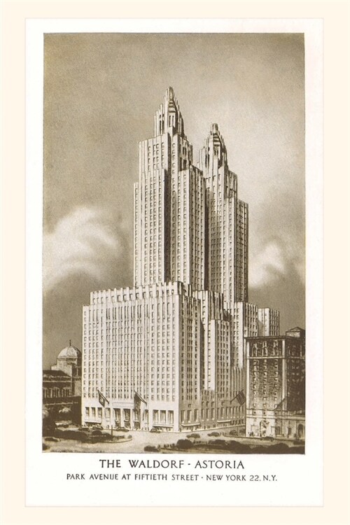 Vintage Journal Waldorf-Astoria Hotel, New York City (Paperback)