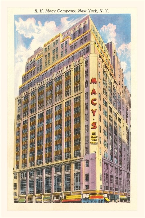 Vintage Journal Macys Building, New York City (Paperback)