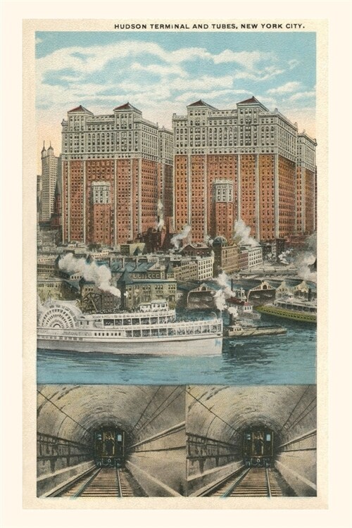 Vintage Journal Hudson Terminal and Tubes, New York City (Paperback)