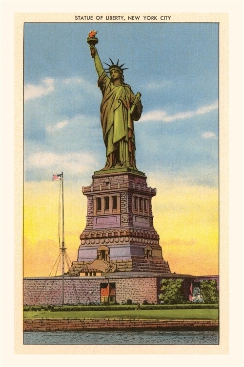 Vintage Journal Statue of Liberty, New York City (Paperback)