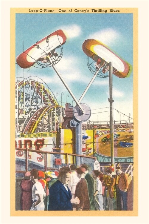 Vintage Journal Loop-O-Plane Ride, Coney Island, New York City (Paperback)