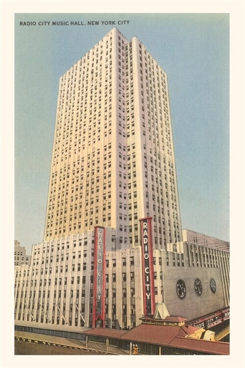 Vintage Journal Radio City Music Hall, New York City (Paperback)