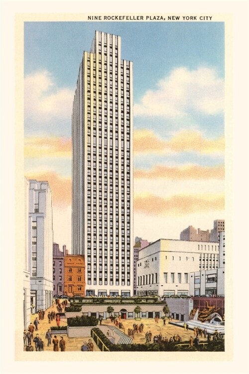 Vintage Journal Rockefeller Plaza, New York City (Paperback)