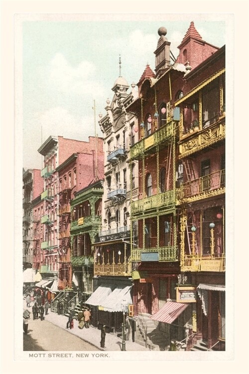 Vintage Journal Mott Street, New York City (Paperback)