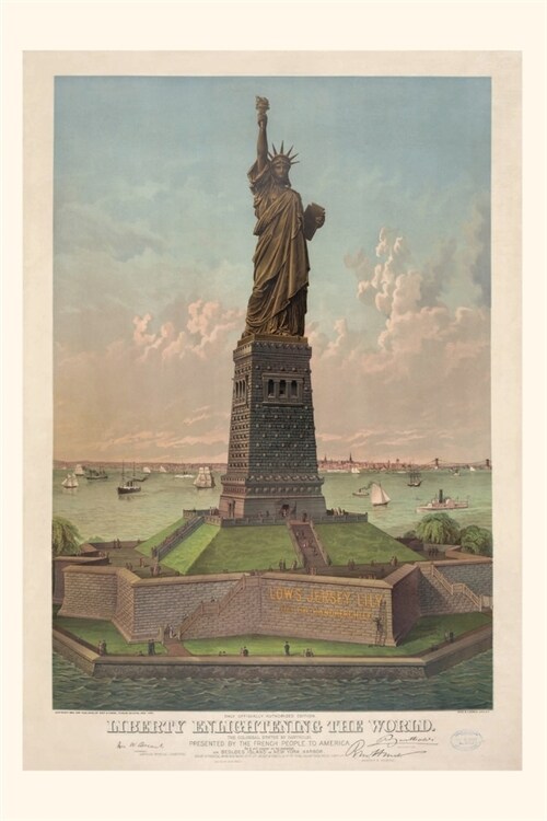 Vintage Journal Liberty Enlightening the World, New York Harbor (Paperback)