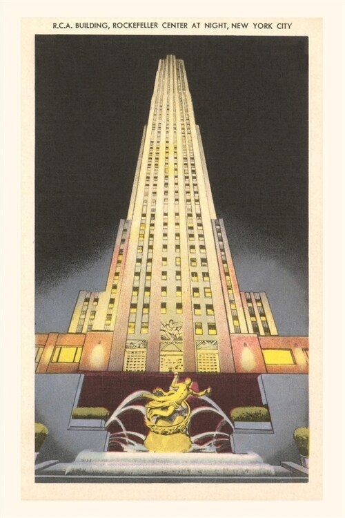 Vintage Journal RCA Building, Rockefeller Center, New York City (Paperback)