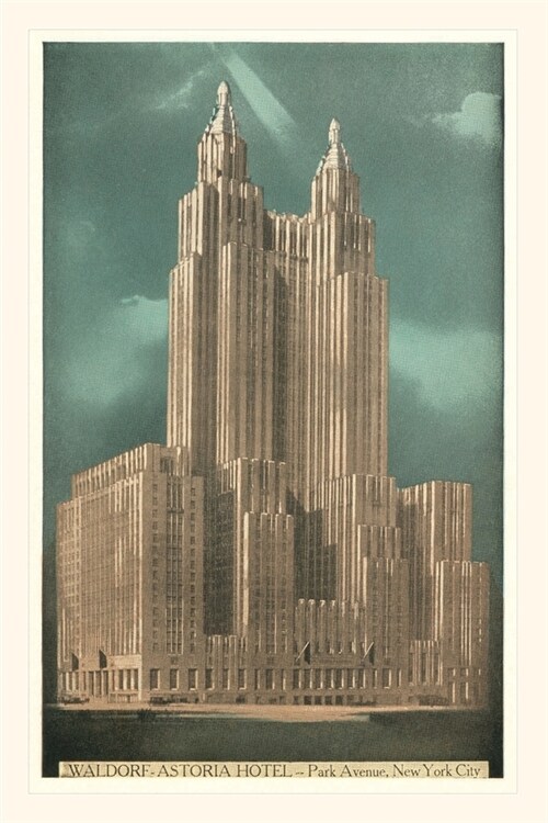 Vintage Journal Waldorf-Astoria Hotel, New York City (Paperback)