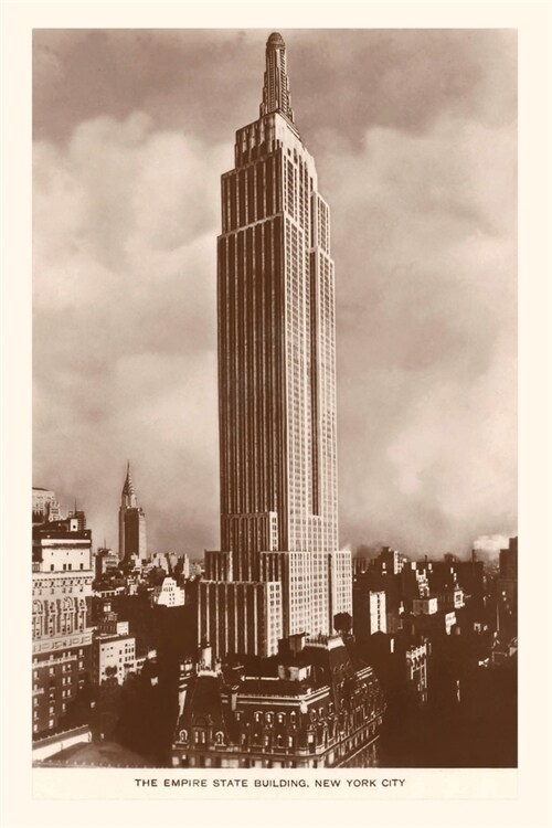 Vintage Journal Empire State Building, New York City, Photo (Paperback)
