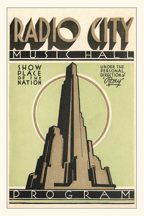 Vintage Journal Radio City Music Hall Program, New York City (Paperback)