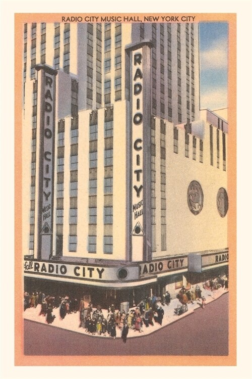 Vintage Journal Radio City Music Hall, New York City (Paperback)