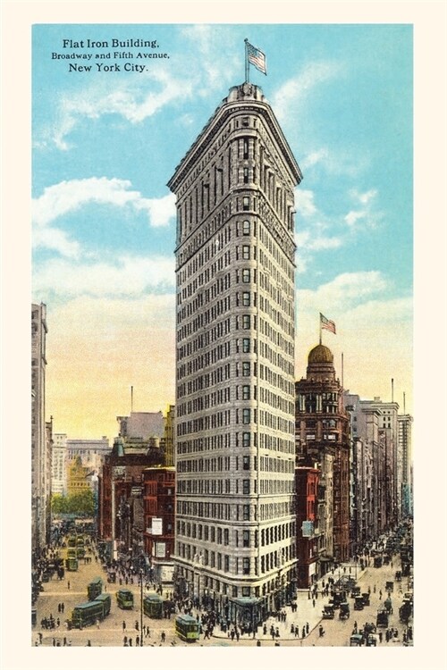 Vintage Journal Flat Iron Building, Manhatten (Paperback)