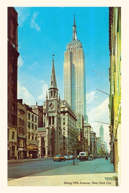 Vintage Journal Fifth Avenue Street Scene, New York City (Paperback)