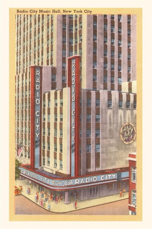 Vintage Journal Radio City Music Hall, New York City (Paperback)