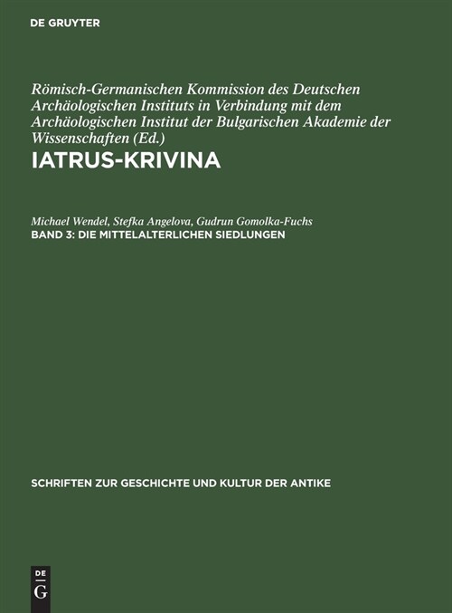 Die mittelalterlichen Siedlungen (Hardcover, Reprint 2021)