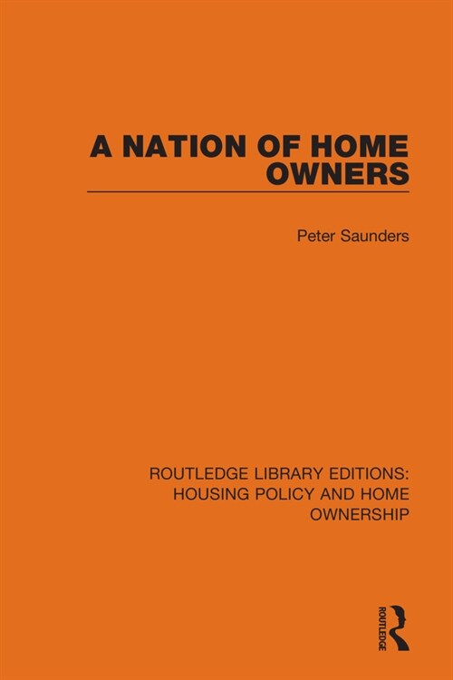 A Nation of Home Owners (Paperback, 1)