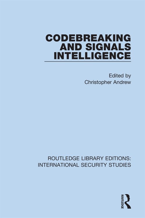 Codebreaking and Signals Intelligence (Paperback, 1)