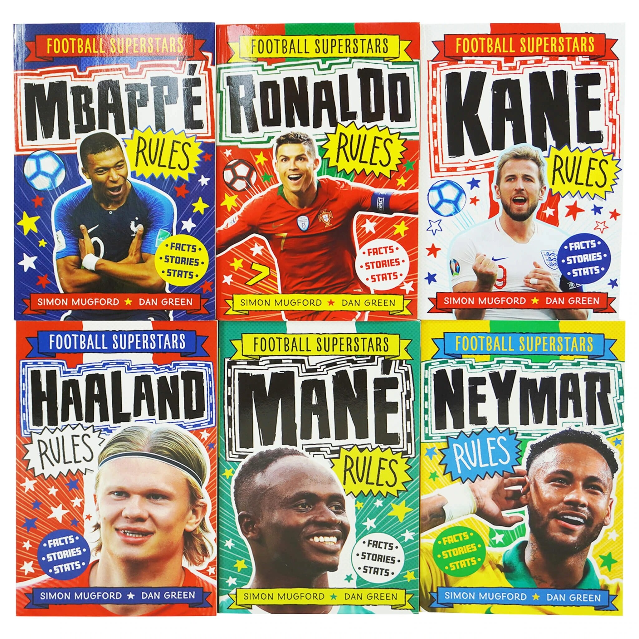 Football Superstars 6 Books Collection Set (Paperback 6권)