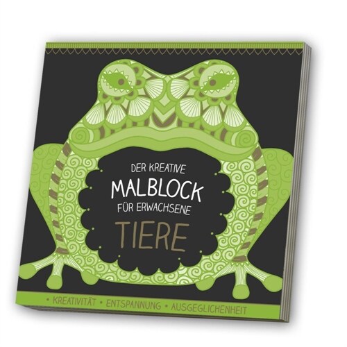 Der kreative Malblock fur Erwachsene - Tiere, m. Audio-CD. Tl.2 (Paperback)