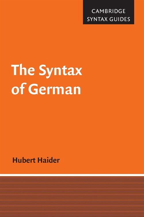 The Syntax of German (Paperback)