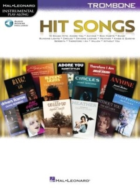 Hit Songs: Trombone Play-Along with Demo & Backing Tracks (Paperback)