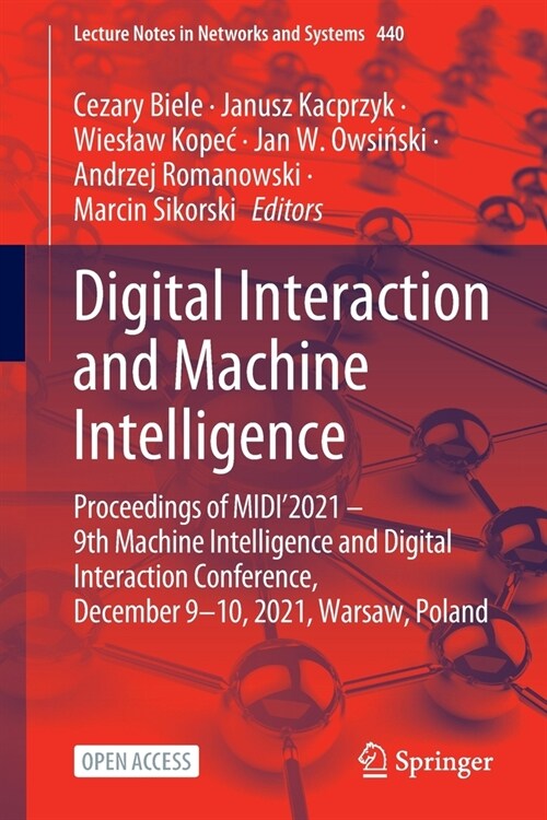 Digital Interaction and Machine Intelligence: Proceedings of MIDI2021 - 9th Machine Intelligence and Digital Interaction Conference, December 9-10, 2 (Paperback)