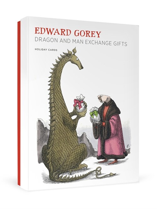 Edward Gorey: Dragon and Man Exchange Gifts Holiday Cards (Other)
