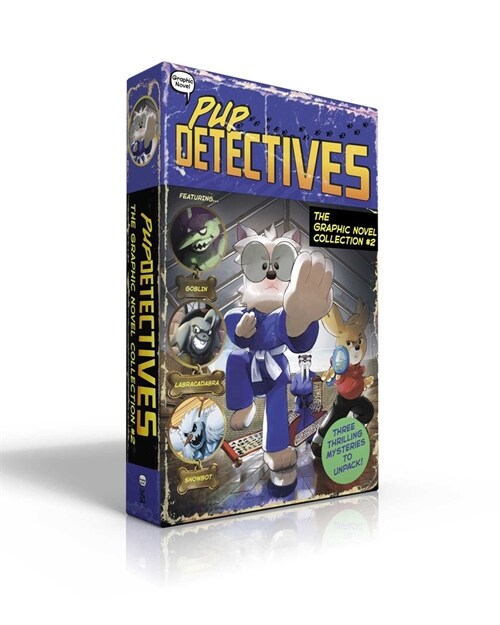 Pup Detectives the Graphic Novel Collection #2 (Boxed Set): Ghosts, Goblins, and Ninjas!; The Missing Magic Wand; Mystery Mountain Getaway (Paperback, Boxed Set)