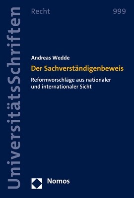 Der Sachverstandigenbeweis: Reformvorschlage Aus Nationaler Und Internationaler Sicht (Paperback)