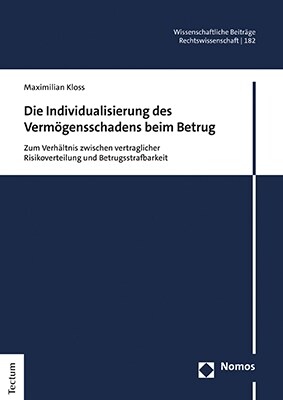 Die Individualisierung Des Vermogensschadens Beim Betrug: Zum Verhaltnis Zwischen Vertraglicher Risikoverteilung Und Betrugsstrafbarkeit (Hardcover)