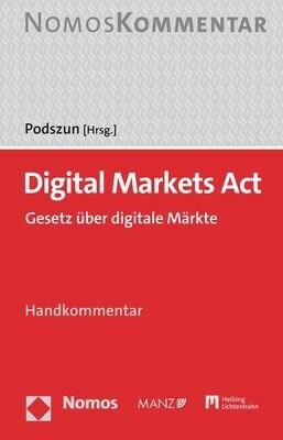 Digital Markets ACT: Dma: Gesetz Uber Digitale Markte (Hardcover)