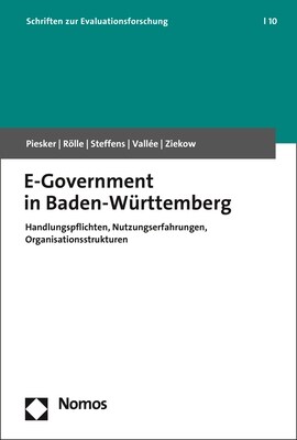 E-Government in Baden-Wurttemberg: Handlungspflichten, Nutzungserfahrungen, Organisationsstrukturen (Paperback)