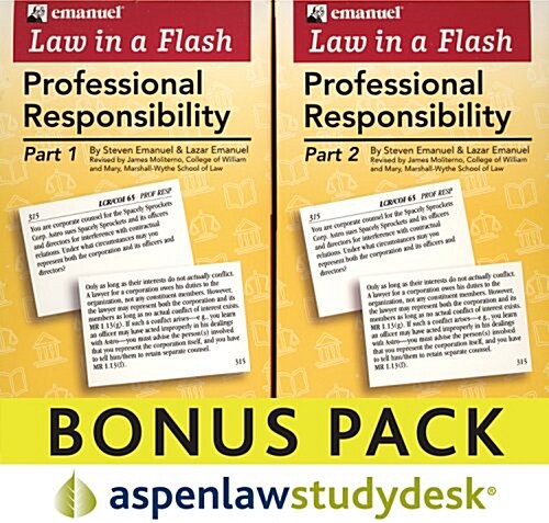 Law in a Flash Professional Responsibility (Cards, FLC)