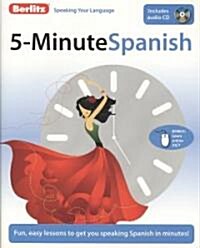 [중고] Berlitz 5-Minute Spanish [With CD (Audio)] (Paperback)