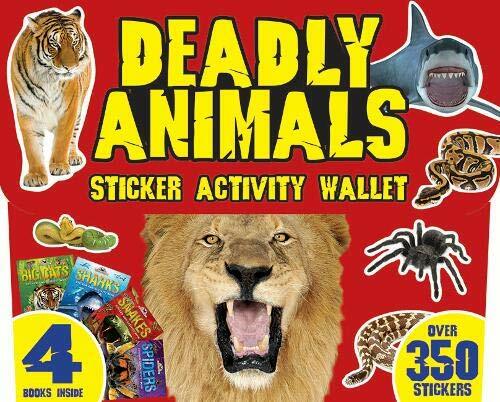 Deadly Animals Sticker Activity Wallet (Paperback)