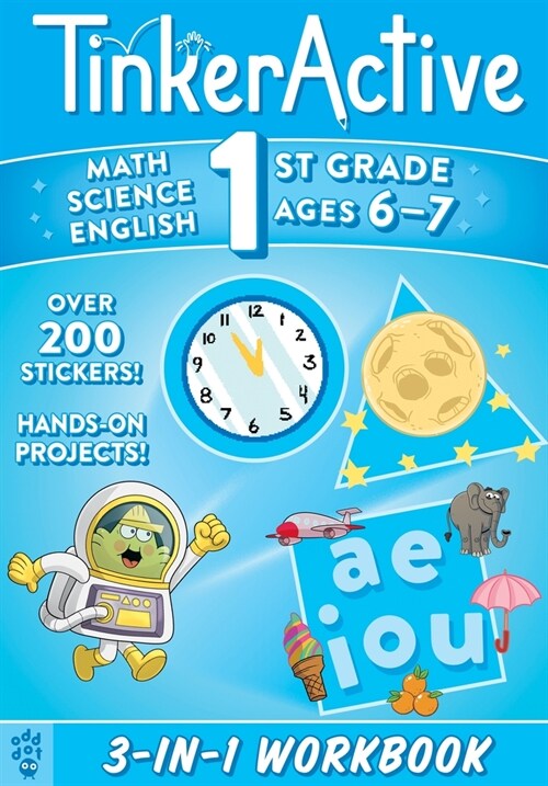 Tinkeractive 1st Grade 3-In-1 Workbook: Math, Science, English Language Arts (Paperback)