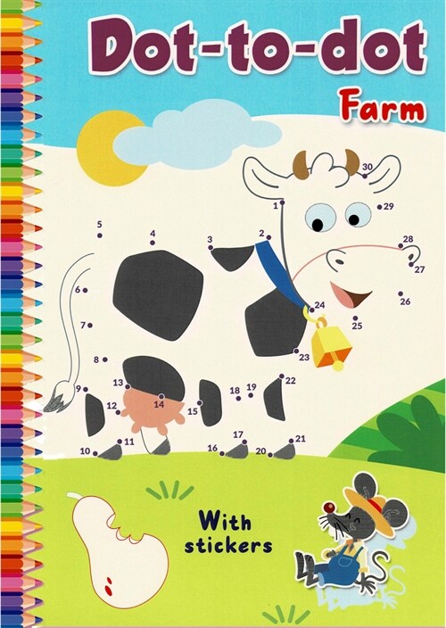 Dot-To-Dot Farm: With Stickers (Paperback)