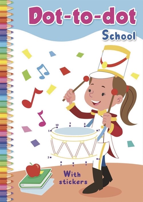 Dot-To-Dot School: With Stickers (Paperback)