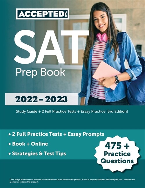 SAT Prep Book 2022-2023: Study Guide + 2 Full Practice Tests + Essay Practice [3rd Edition] (Paperback)
